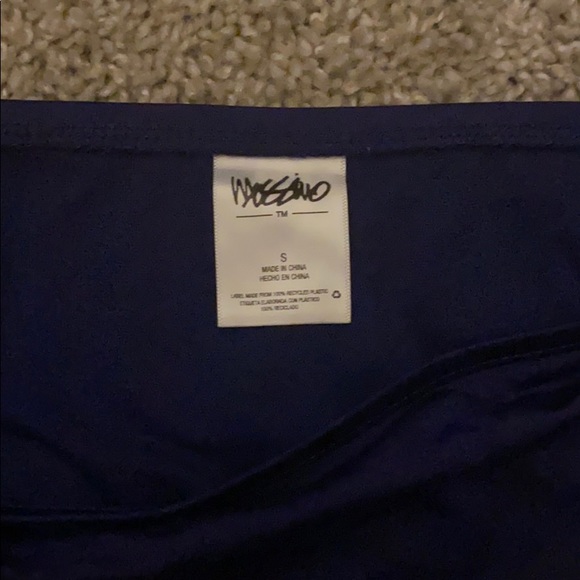 Navy Tie Side bikini bottom - Picture 2 of 4